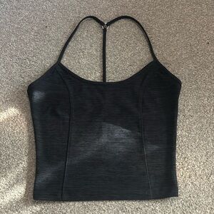 black/gray tank top